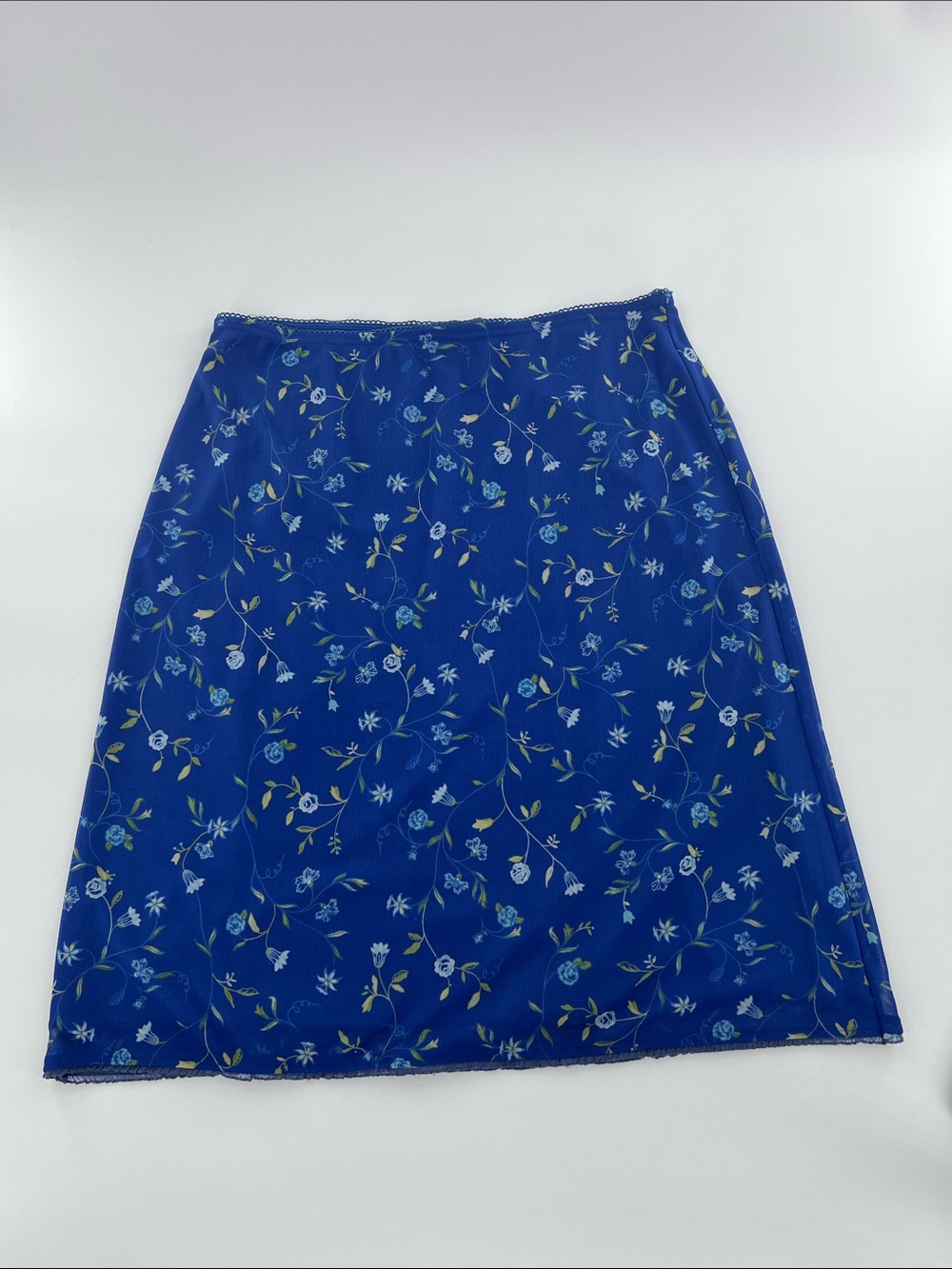 Express lettuce hem Floral A-Line Skirt fairycore y2k vintage whimsigoth rom-com